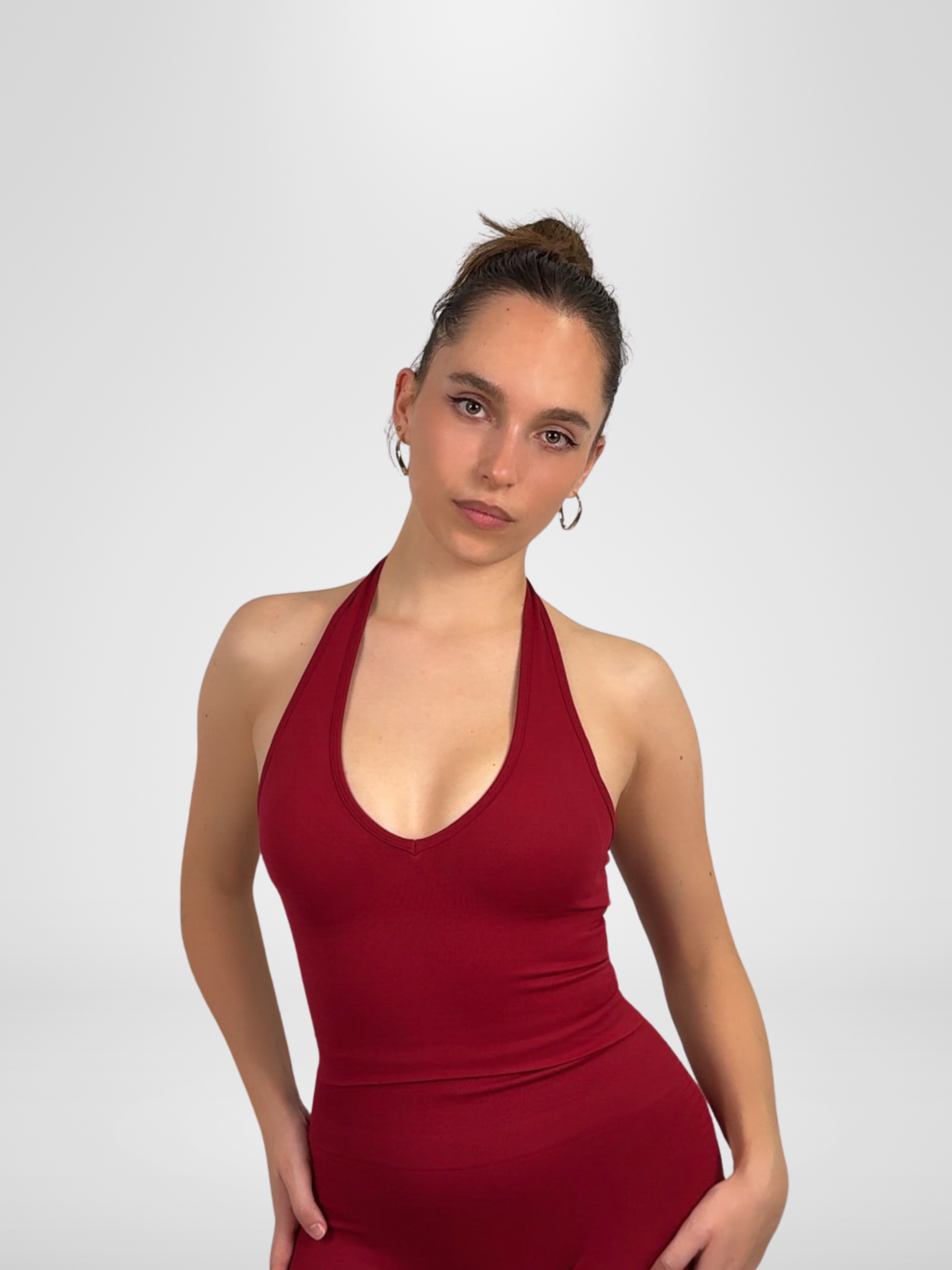 Sculpt Seamless Halter Top - Spice