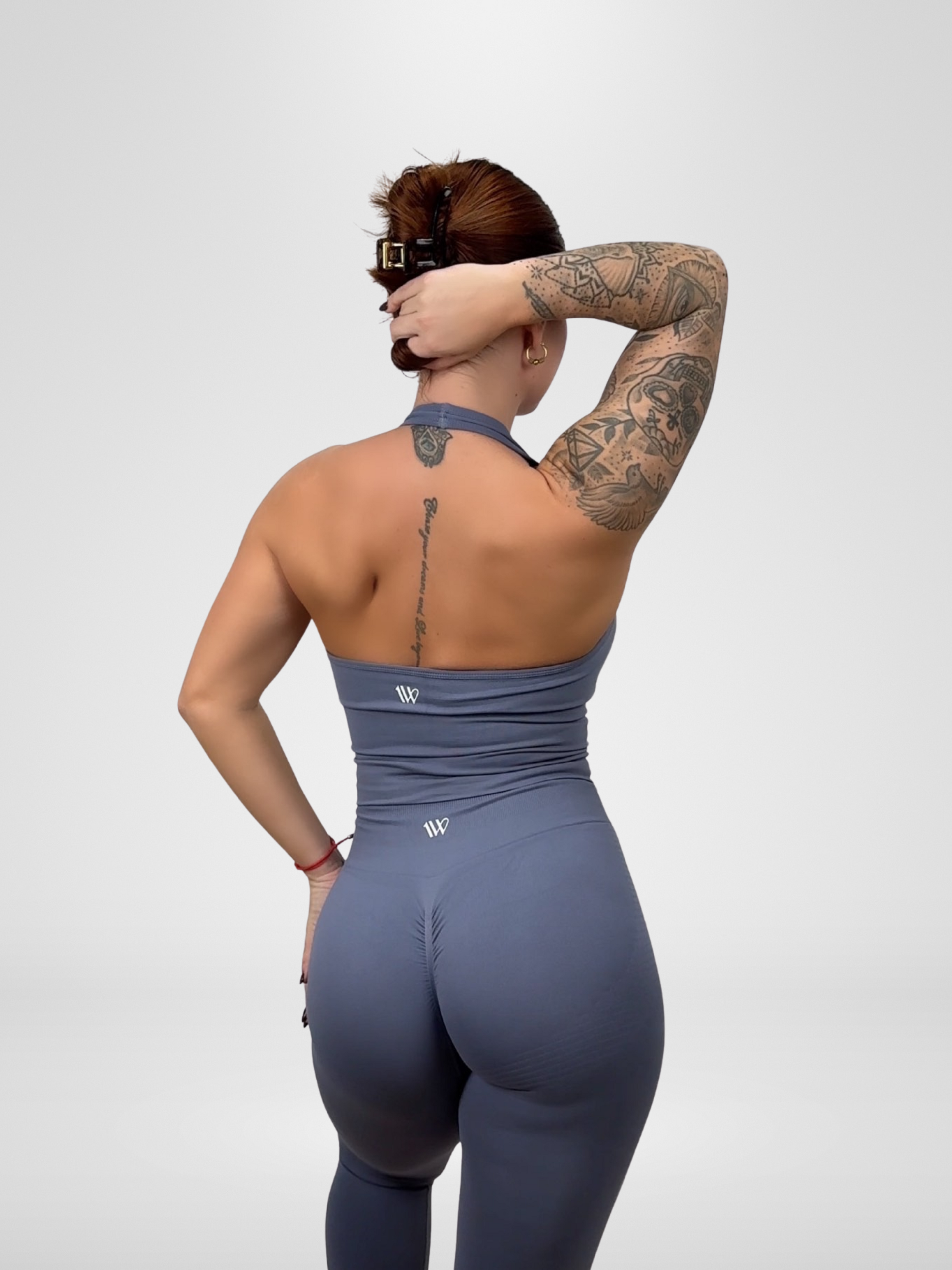 Sculpt Seamless Halter Top - Steel