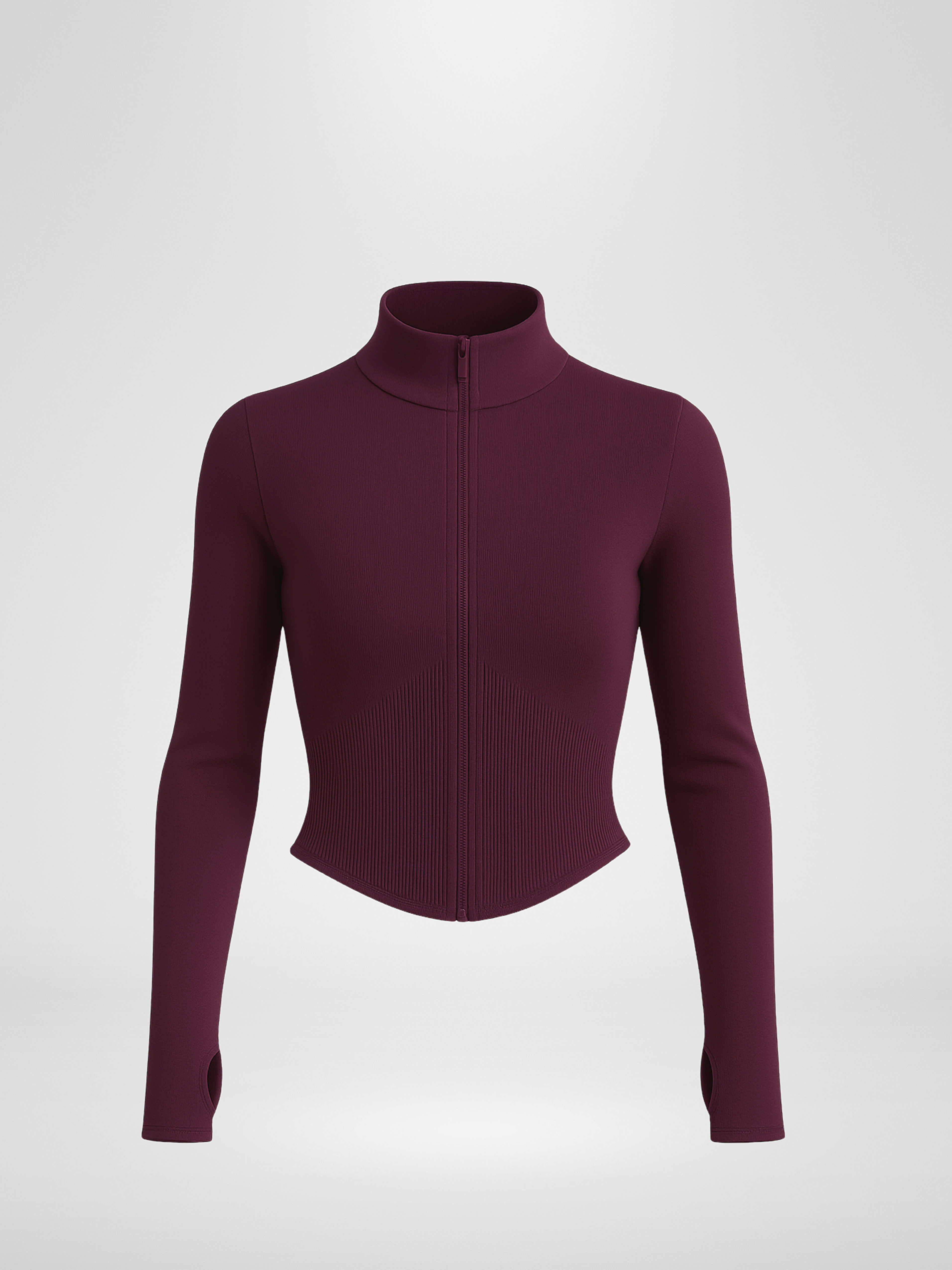 Scrunch Seamless Jacket - Noir Plum